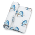 Bluebird of Happiness Baby Muslin Swaddle Blanket - Magnolia BabySwaddle Blanket