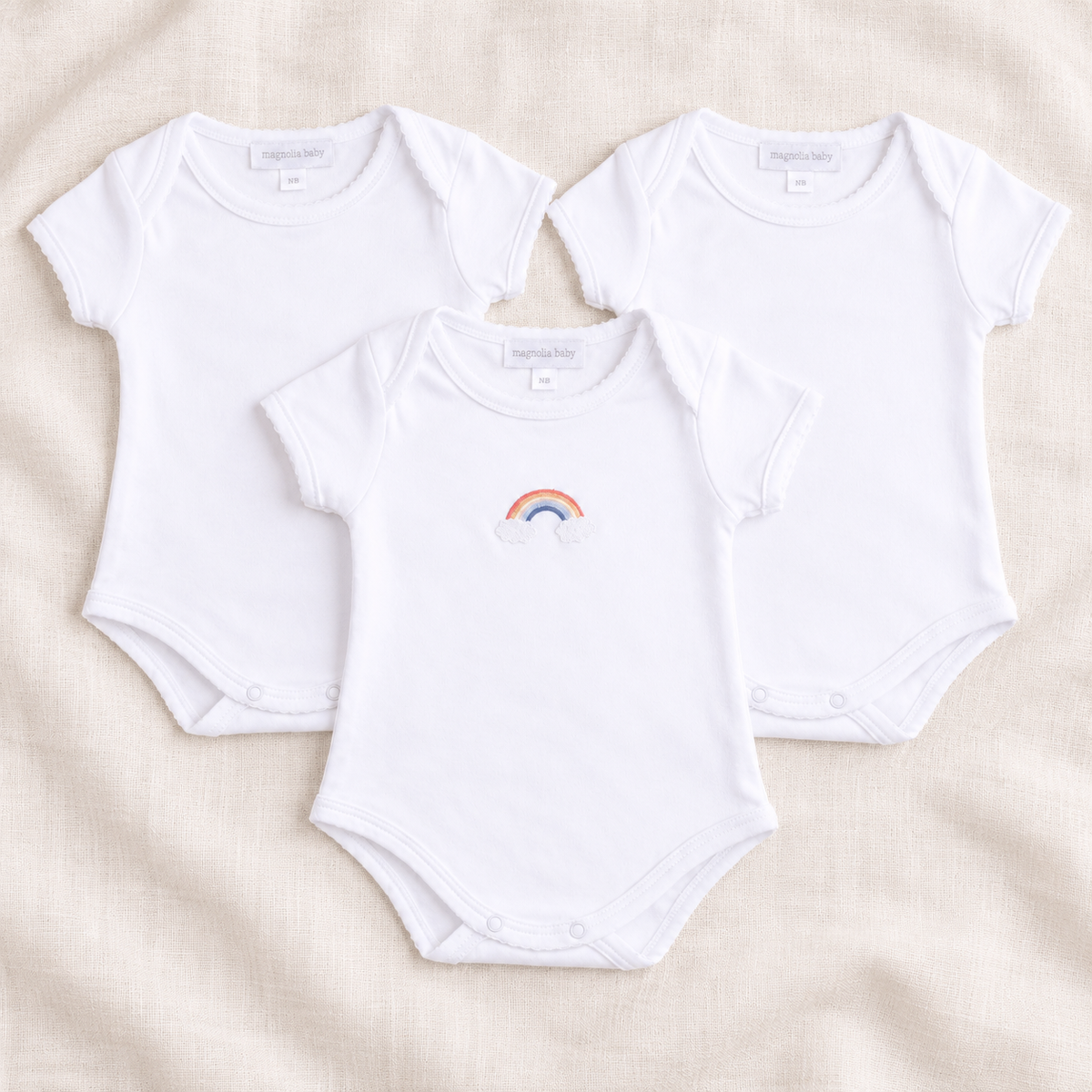 Unisex Baby Bodysuit Set - Our Rainbow Baby + Essentials - Our Rainbow Baby