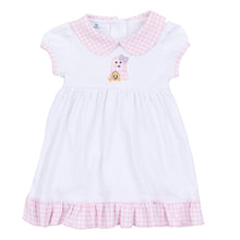  Boo Crew! Applique Collared Short Sleeve Dress - Pink - Magnolia BabyDress