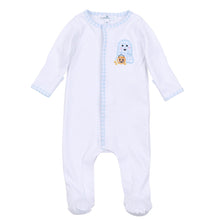  Boo Crew! Applique Footie - Light Blue - Magnolia BabyFootie