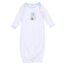  Boo Crew! Applique Lap Gown - Light Blue - Magnolia BabyGown