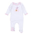 Boo Crew! Applique My First Halloween Ruffle Lap Footie - Pink - Magnolia BabyFootie