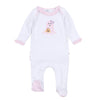 Boo Crew! Applique My First Halloween Ruffle Lap Footie - Pink - Magnolia BabyFootie
