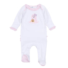  Boo Crew! Applique My First Halloween Ruffle Lap Footie - Pink - Magnolia BabyFootie