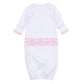Boo Crew! Applique Ruffle Lap Gown - Pink - Magnolia BabyGown