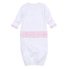 Boo Crew! Applique Ruffle Lap Gown - Pink - Magnolia BabyGown