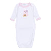 Boo Crew! Applique Ruffle Lap Gown - Pink - Magnolia BabyGown