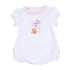 Boo Crew! Applique Ruffle Short Sleeve Bubble - Pink - Magnolia BabyBubble