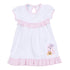 Boo Crew! Applique Ruffle Short Sleeve Dress - Pink - Magnolia BabyDress