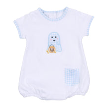  Boo Crew! Applique Short Sleeve Bubble - Light Blue - Magnolia BabyBubble