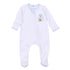Boo Crew! Applique Zip Footie - Light Blue - Magnolia BabyFootie
