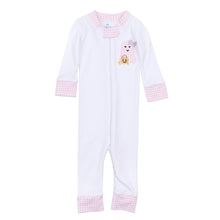  Boo Crew! Applique Zip Pajamas - Pink - Magnolia BabyZipper Pajamas