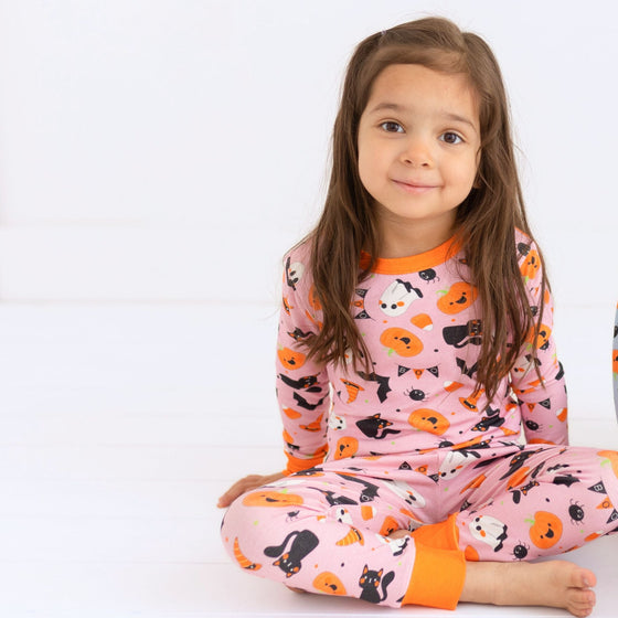 Boo to You! Pink Long Pajamas - Magnolia BabyLong Pajamas