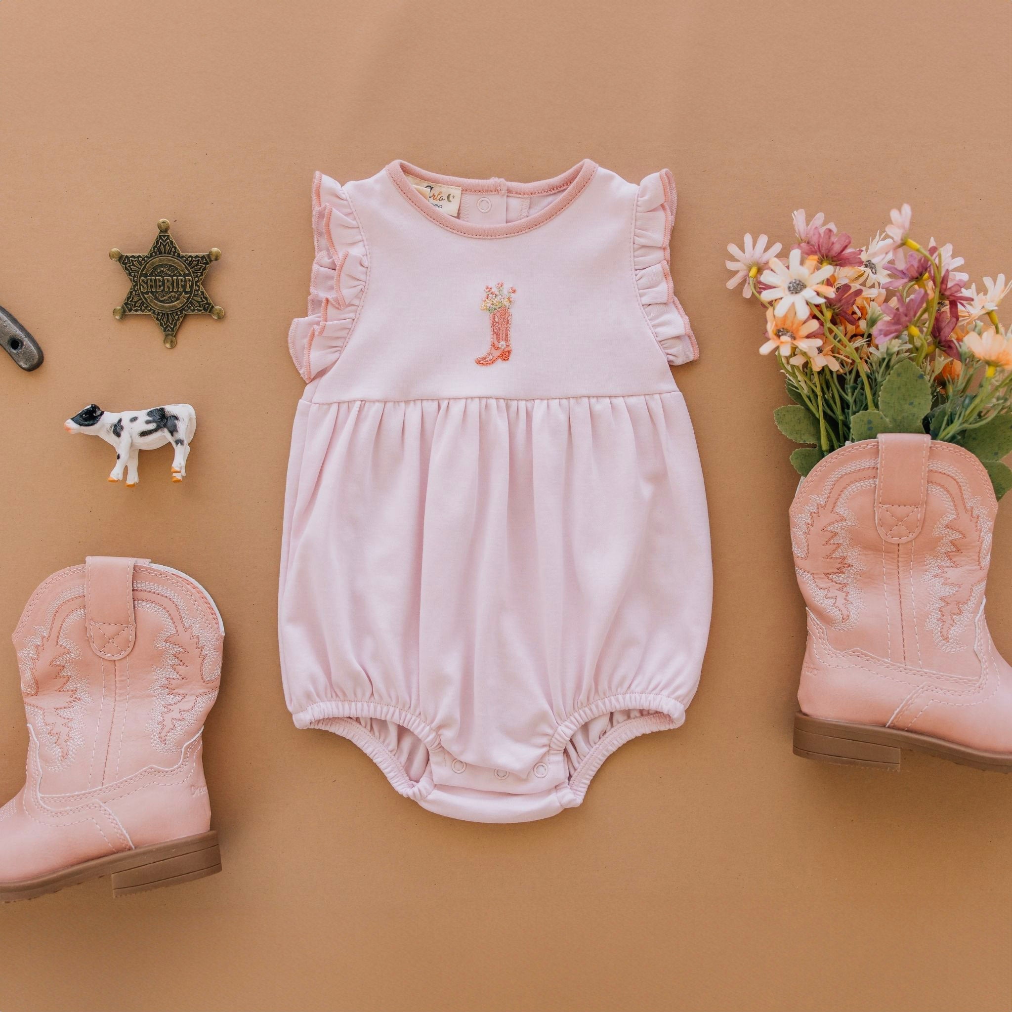 Boots and Blooms Bubble - Pink - Luna and ArloBubble