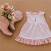 Boots and Blooms Dress - Pink - Luna and ArloDress