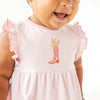 Boots and Blooms Dress - Pink - Luna and ArloDress
