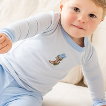  Boots and Blooms Long Pajamas - Light Blue - Magnolia BabyLong Pajamas