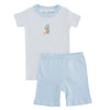 Boots and Blooms Short Pajamas - Light Blue - Luna and ArloShort Pajamas