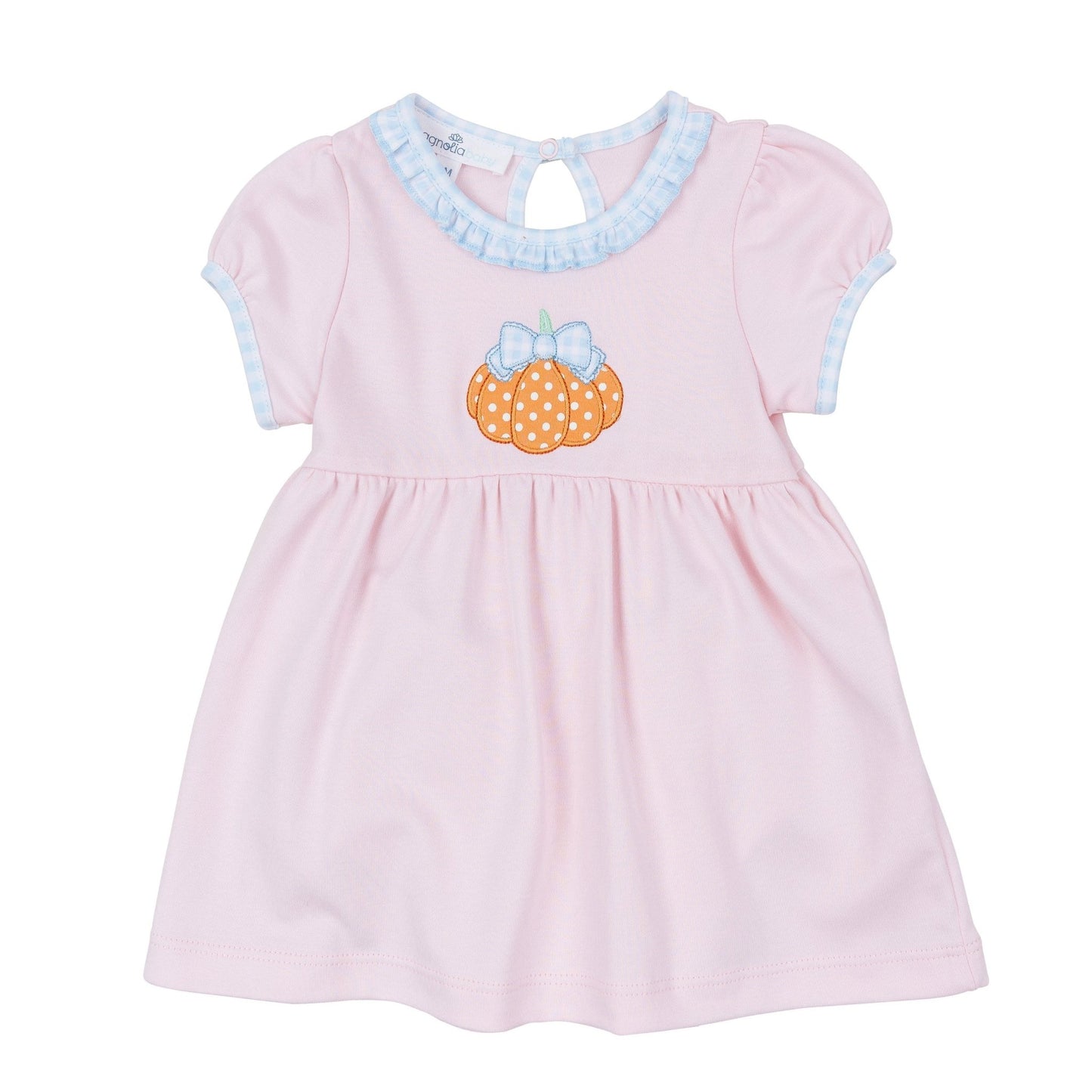 Magnolia Baby_Bowtique Pumpkin Applique Dress_2