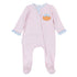 Magnolia Baby_Bowtique Pumpkin Applique Ruffle Zip Footie_1