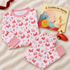Boy Christmas Pajamas Gift Set - Red Holiday Toile flatlay