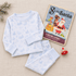 Magnolia Baby_Boy Christmas Pajamas Set - Blue Holiday Toile_1