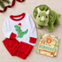 Magnolia Baby_Boy Christmas Pajamas Set - Merry Rexmas_1