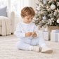 Magnolia Baby_Boy Playwear Set - Holiday Toile Sweatshirt & Striped Joggers_1