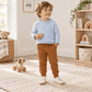 Magnolia Baby_Boy Playwear Set - Light Blue Rollneck Sweater & Chestnut Joggers_1