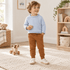 Magnolia Baby_Boy Playwear Set - Light Blue Rollneck Sweater & Chestnut Joggers_1
