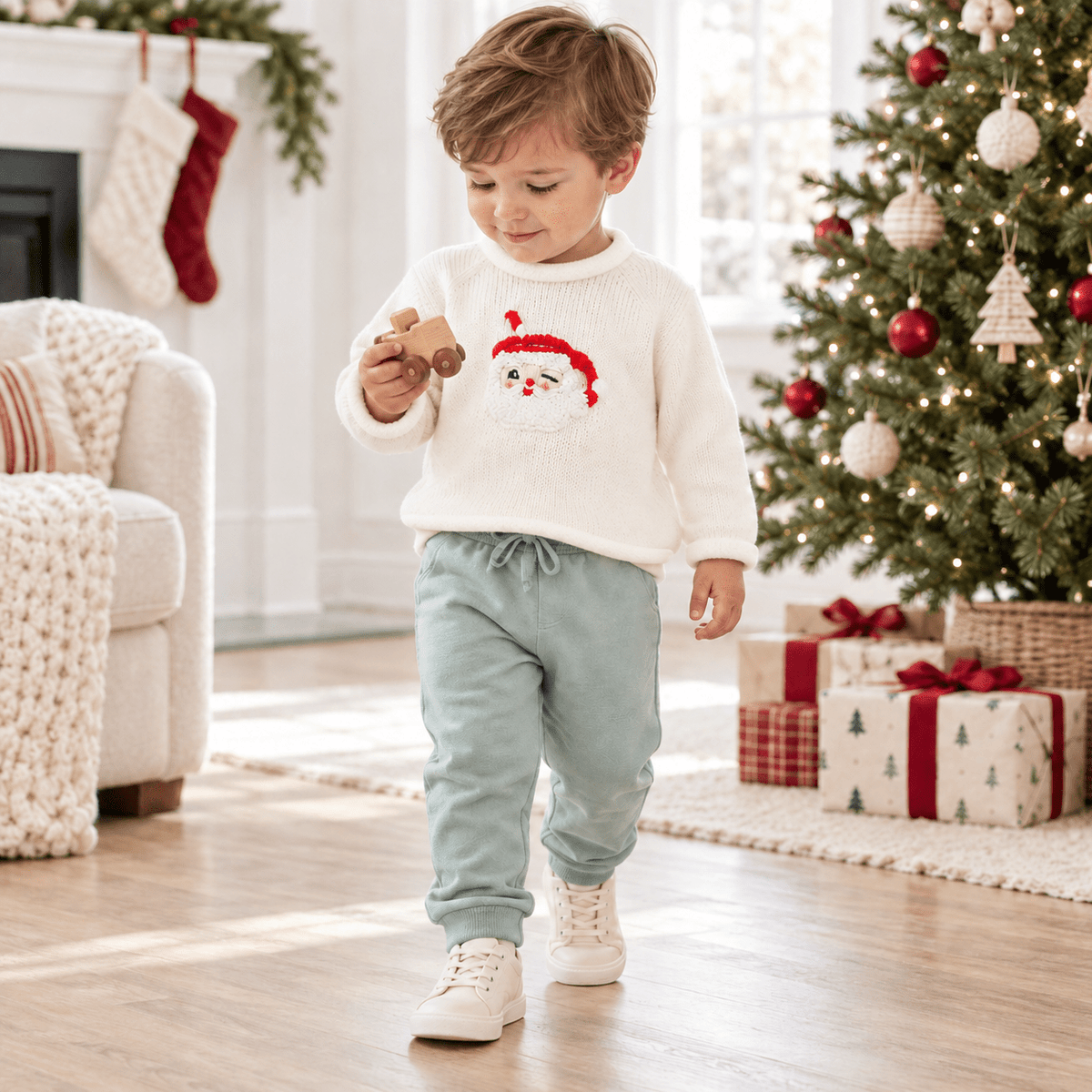 Magnolia Baby_Boy Playwear Set - Santa's Treats Sweater & Joggers_1