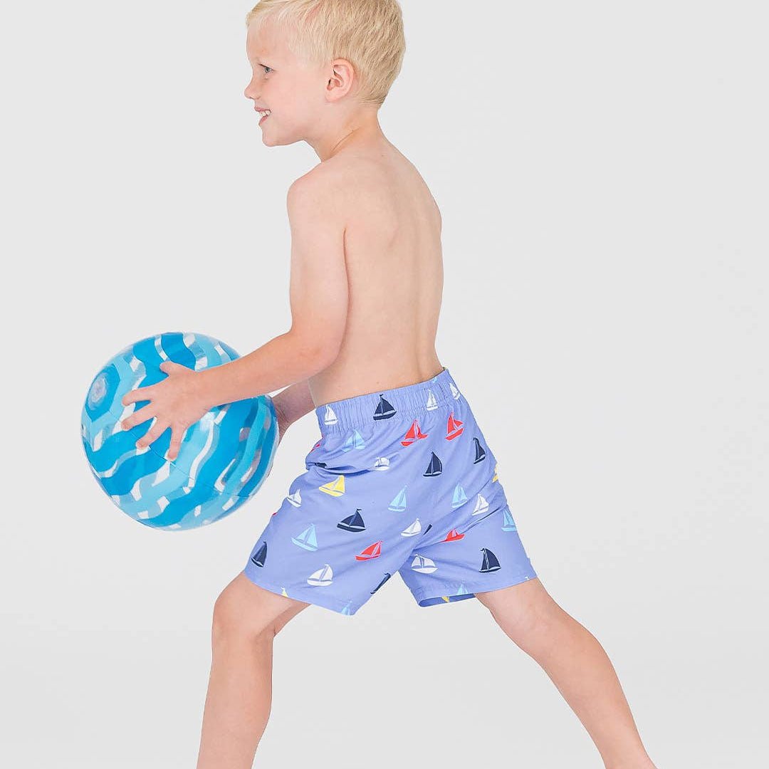 Boys Down By The Bay Swim Trunks - Magnolia BabySwim Trunks