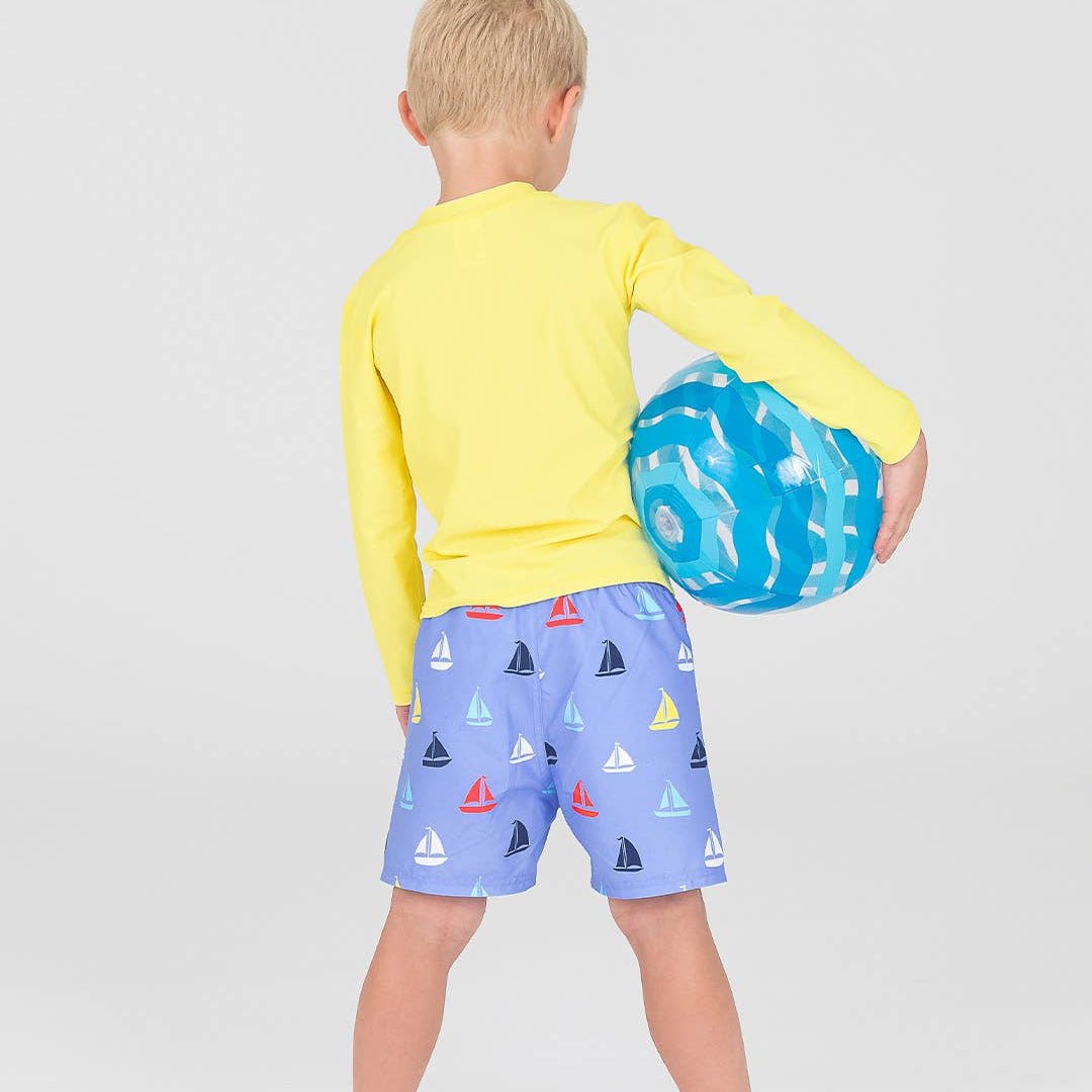 Boys Down By The Bay Swim Trunks - Magnolia BabySwim Trunks