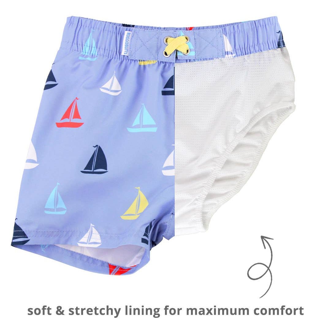 Boys Down By The Bay Swim Trunks - Magnolia BabySwim Trunks