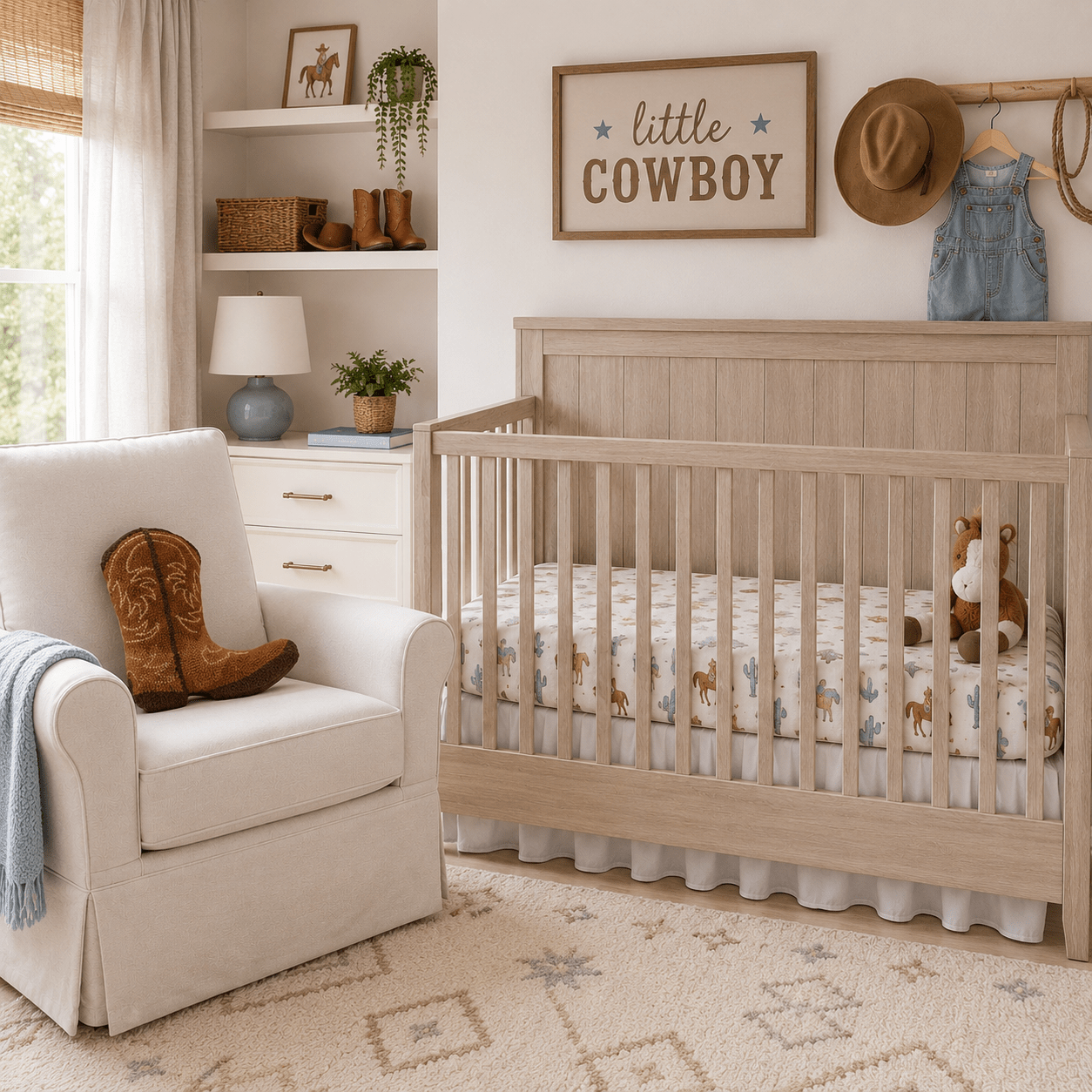 Brown Cowboy Boot Hook Pillow - Magnolia BabyPillow