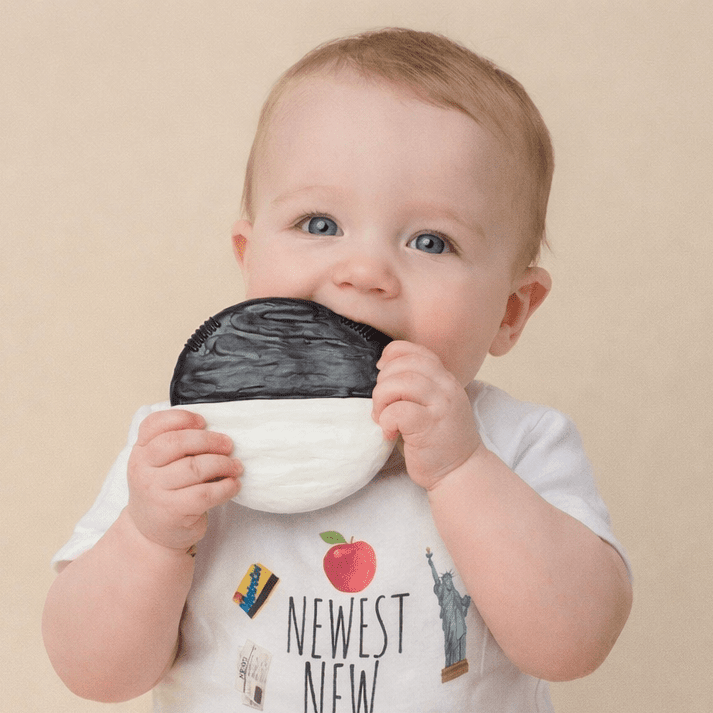 Bubbies Black & White Cookie Teether - Magnolia BabyTeether