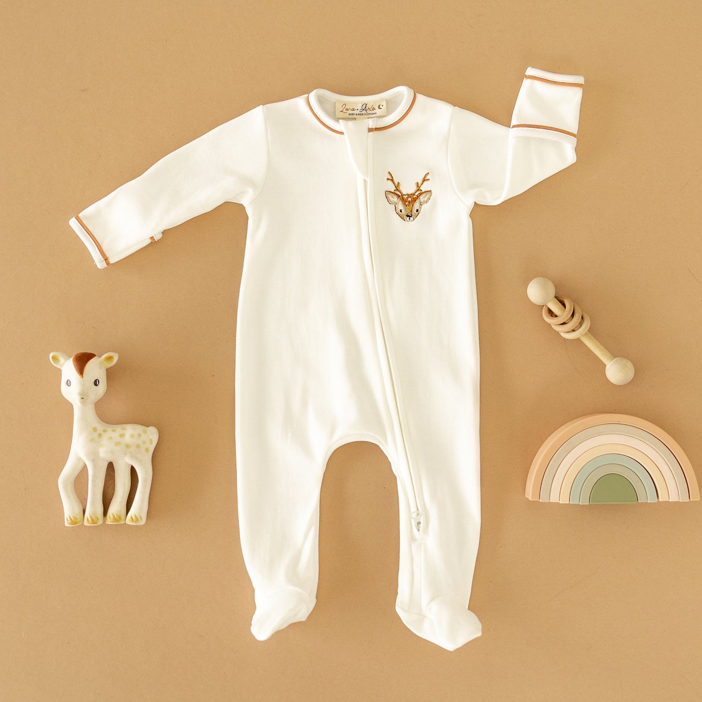 Buckhead Zip Footie - Magnolia BabyFootie