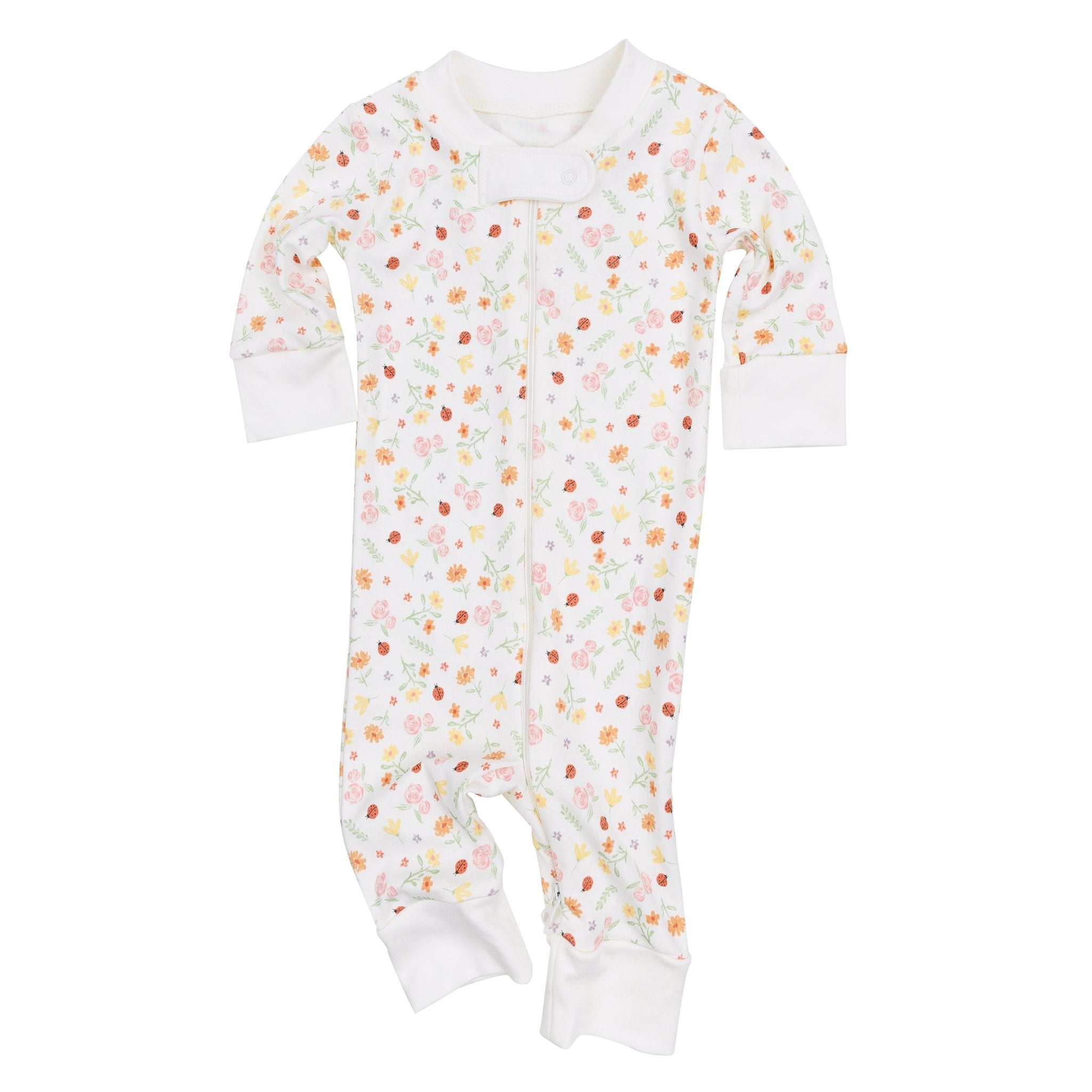 Bugs and Blossoms Zip Pajamas - Magnolia BabyZipper Pajamas