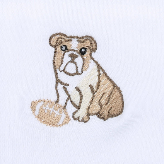 Bulldog Football Embroidered Hat - Magnolia BabyHat