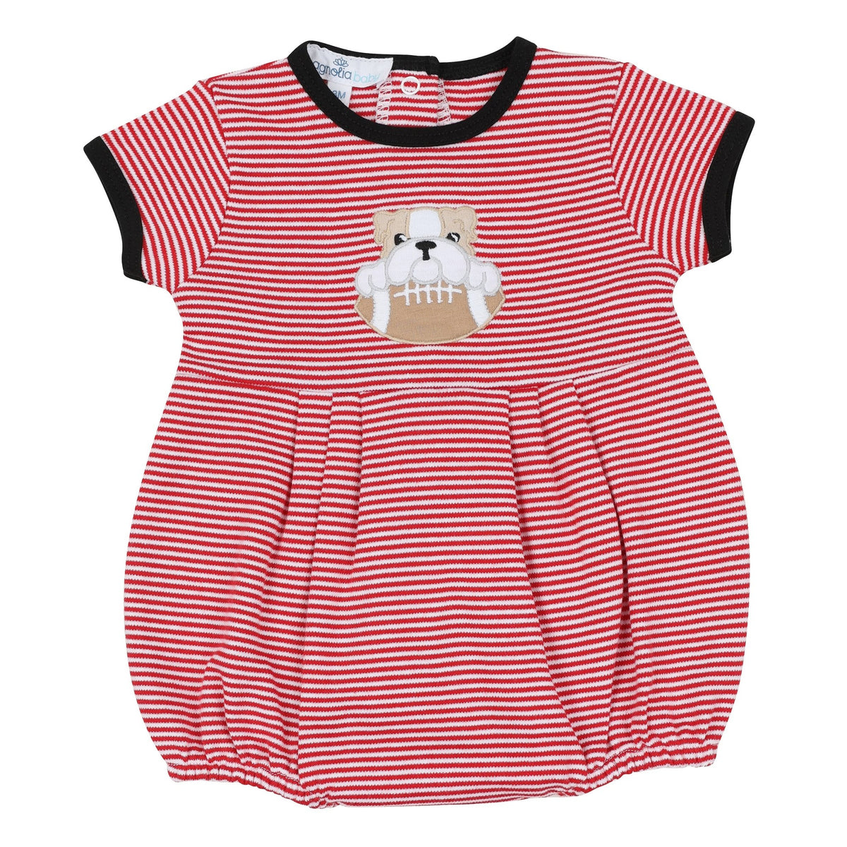 Magnolia Baby_Bulldog Pride Applique Boy Bubble_2
