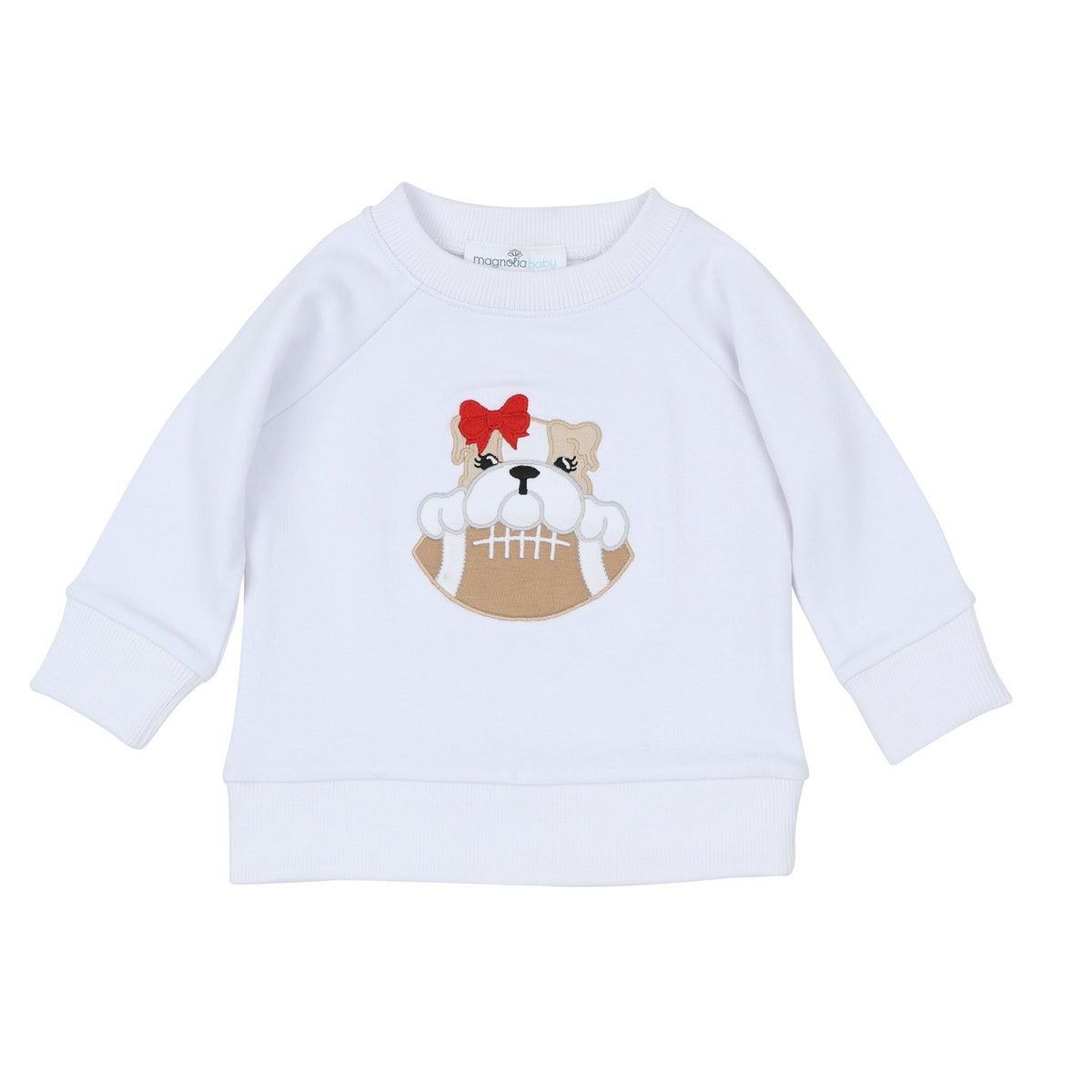 Magnolia Baby_Bulldog Pride Applique Girl Sweatshirt_2