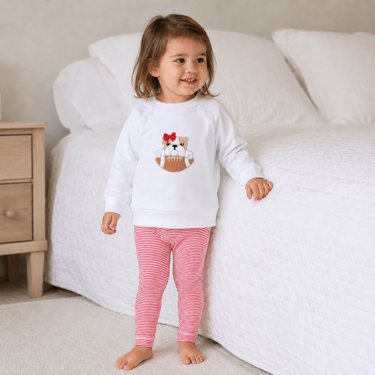 Magnolia Baby_Bulldog Pride Applique Girl Sweatshirt_1