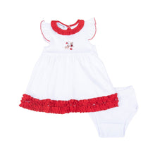  Bulldog Pride Embroidered Flutters Dress - Magnolia BabyDress