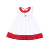 Bulldog Pride Embroidered Flutters Dress - Magnolia BabyDress