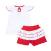 Bulldog Pride Embroidered Ruffle Flutters Short Set - Magnolia BabyShort Set