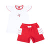 Bulldog Pride Embroidered Ruffle Flutters Short Set - Magnolia BabyShort Set