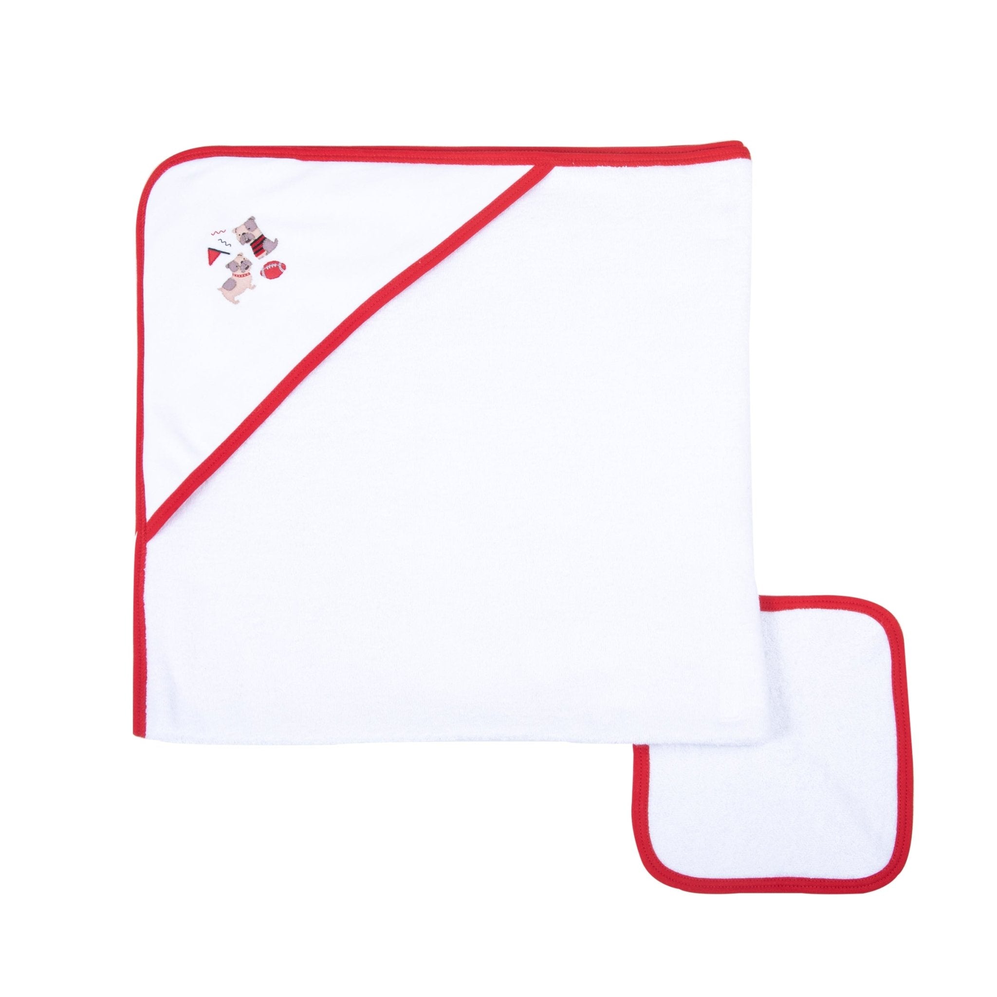 Bulldog Pride Embroidered Towel Set - Magnolia BabyTowel Set