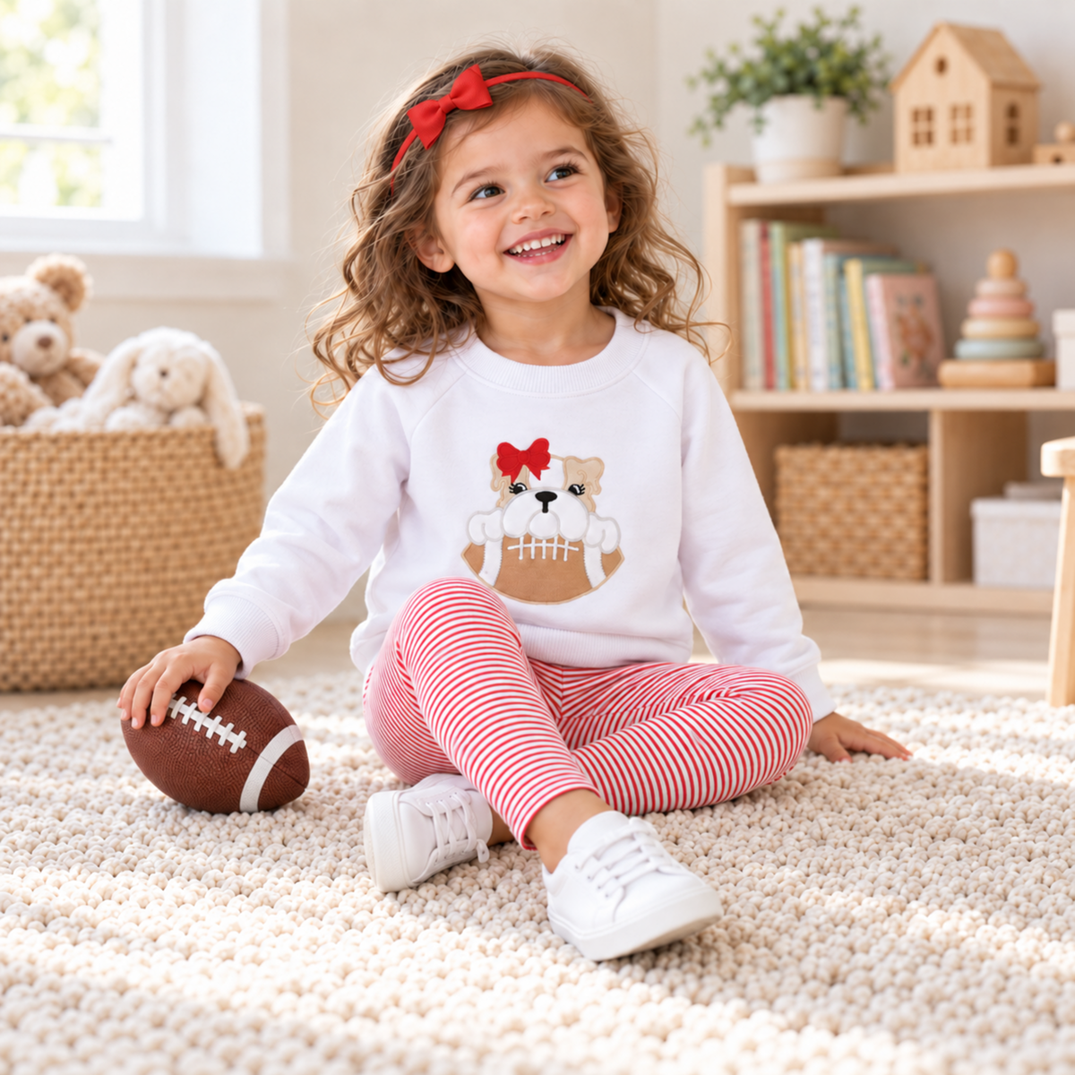 Girl Playwear Set - Bulldog Pride