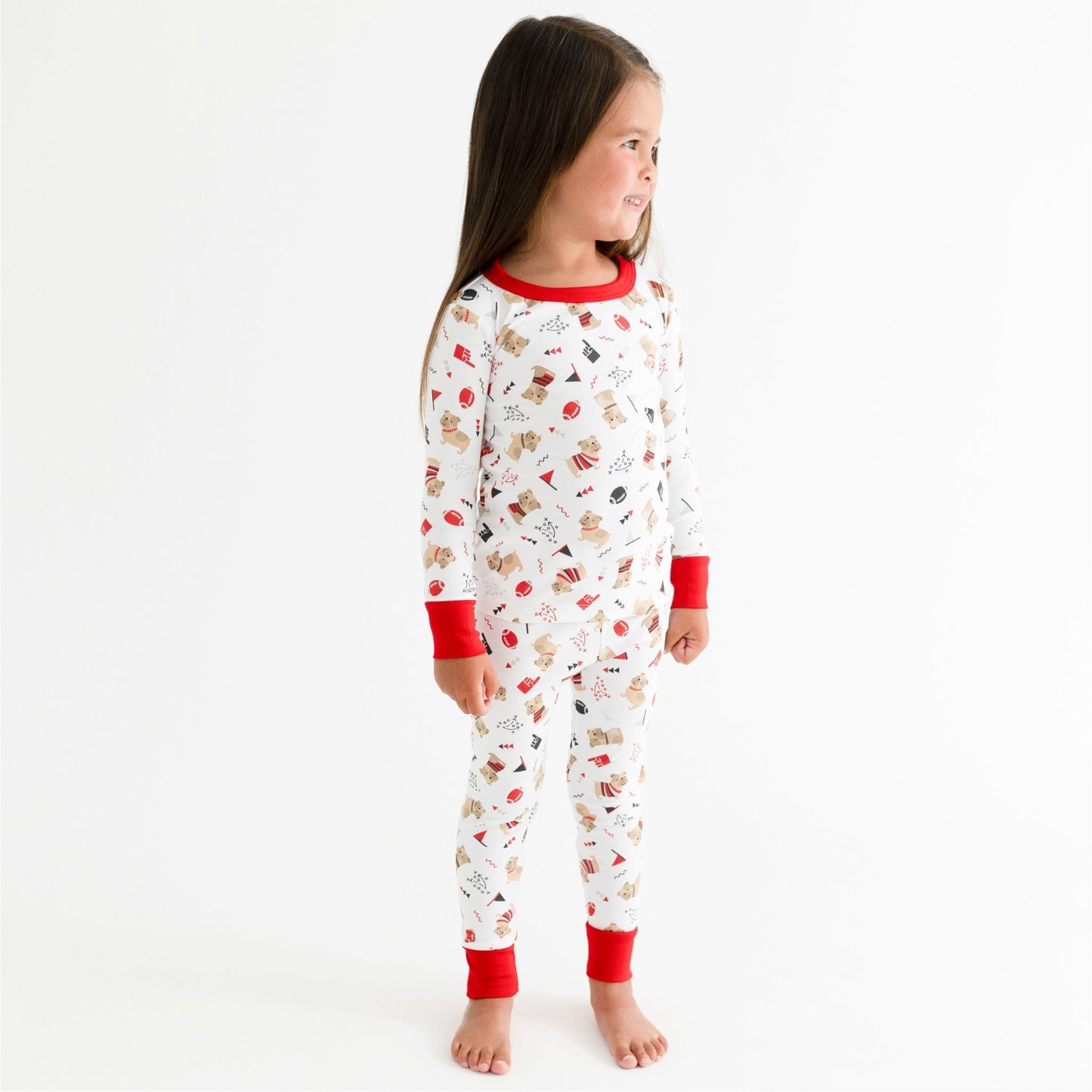 Bulldog Pride Long Pajamas - Magnolia BabyLong Pajamas