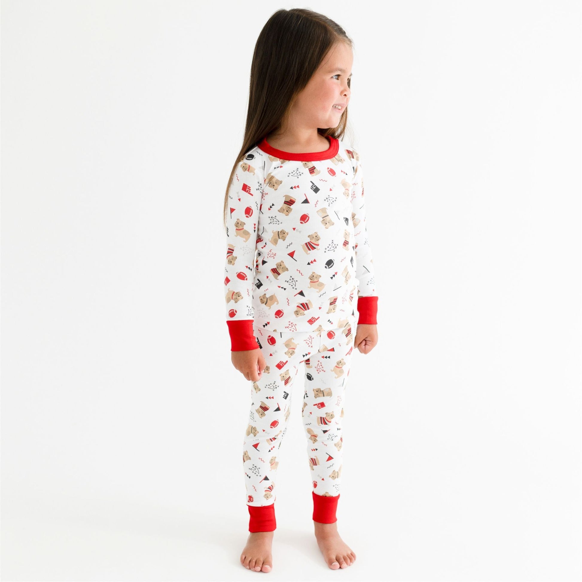 Bulldog Pride Long Pajamas - Magnolia BabyLong Pajamas
